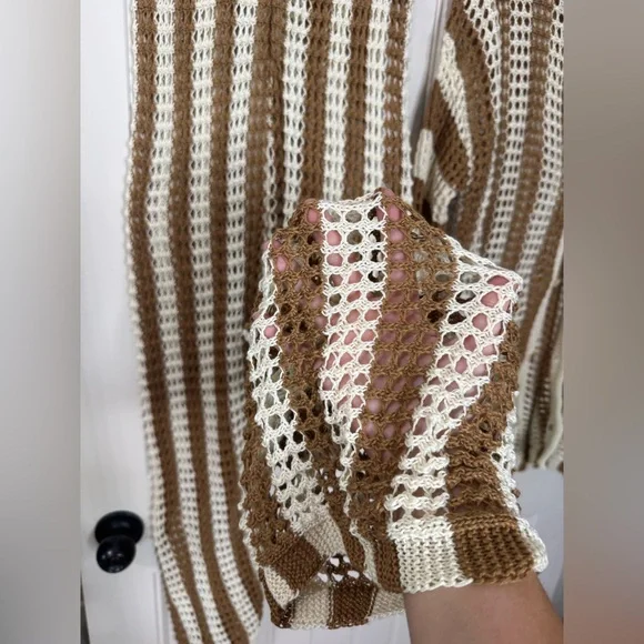 NEW w TAGS 🏷️ La Vie Crochet 2-Piece Pants & Button-Up Set (Women’s Size Medium) - Picture 7 of 12